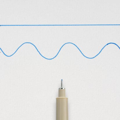 Ручка капиллярная "Pigma Micron" 0.4мм, Синий